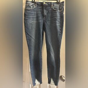 Joe's Jeans Dark Wash Mid-rise Cropped Denim.